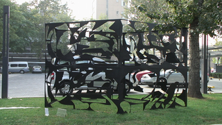 Alessandro Rolandi李山, Original stainless steel sculpture by Alessandro Rolandi