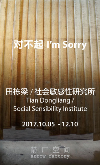 Tian Dongliang 田栋梁 / Social Sensibility Institute, Exhibition poster courtesy Arrow Factory Beijing