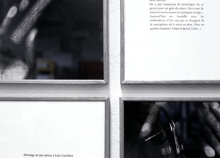 Bernard Controls staff / coordinator Blandine De la Taille, View of the exhibition / protographic installation format 